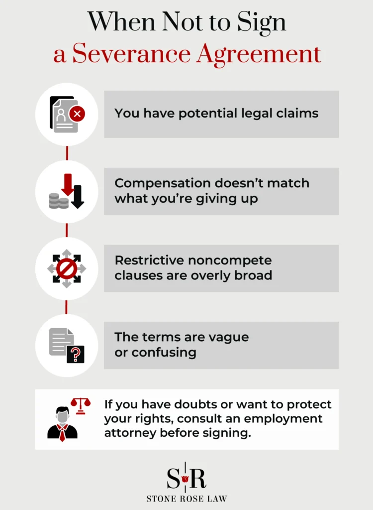 When Not to Sign a Severance Agreement
