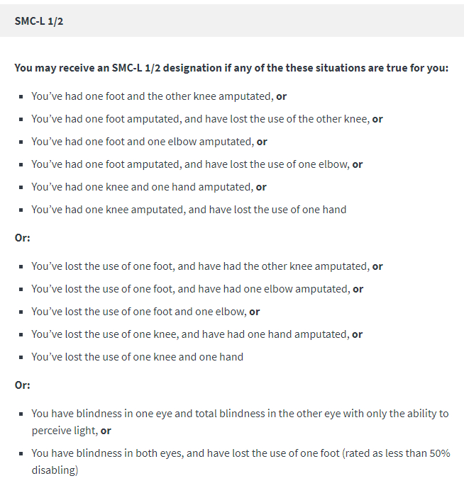 SMC-L 1/2 designation requirements