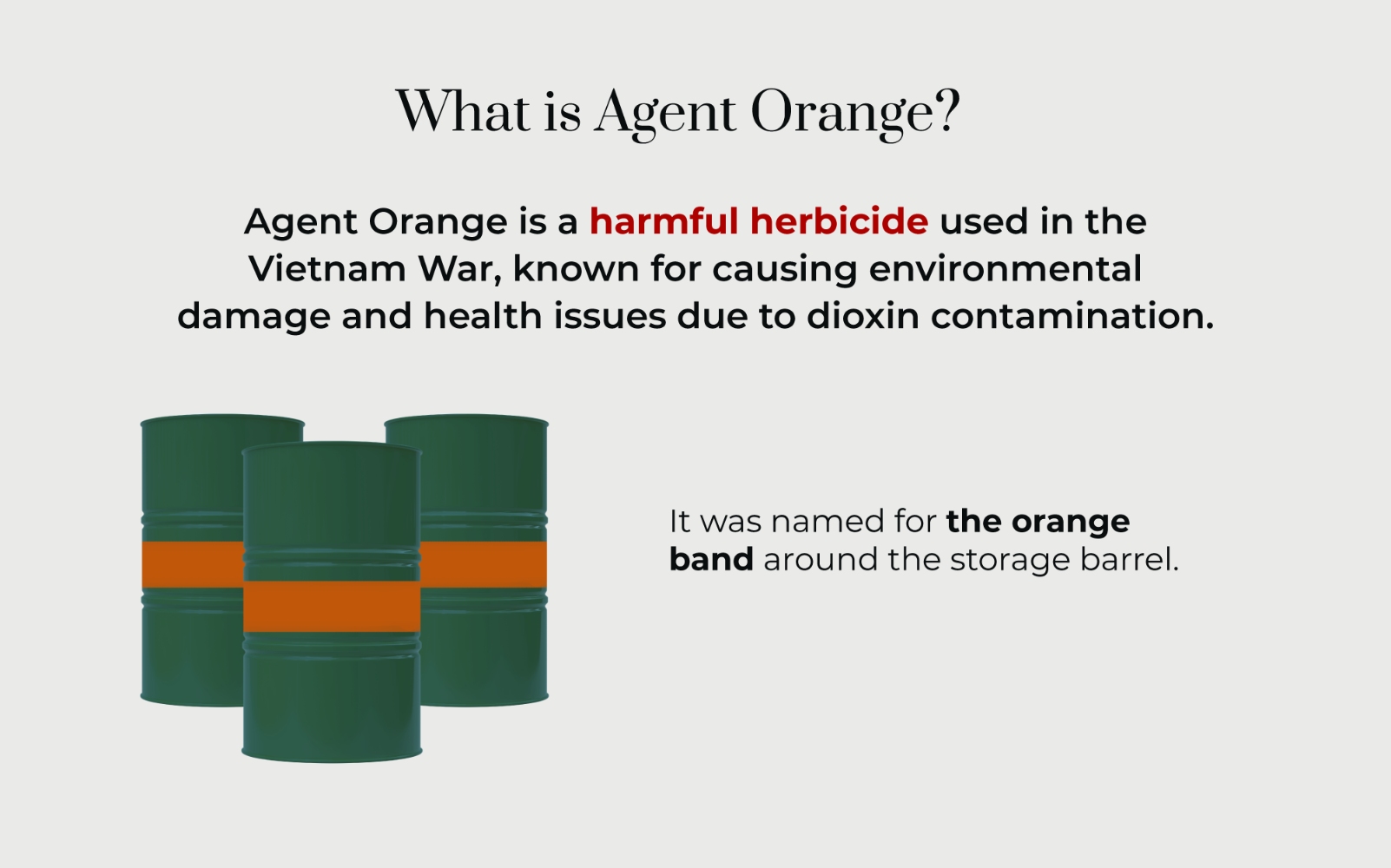 What is agent orange?