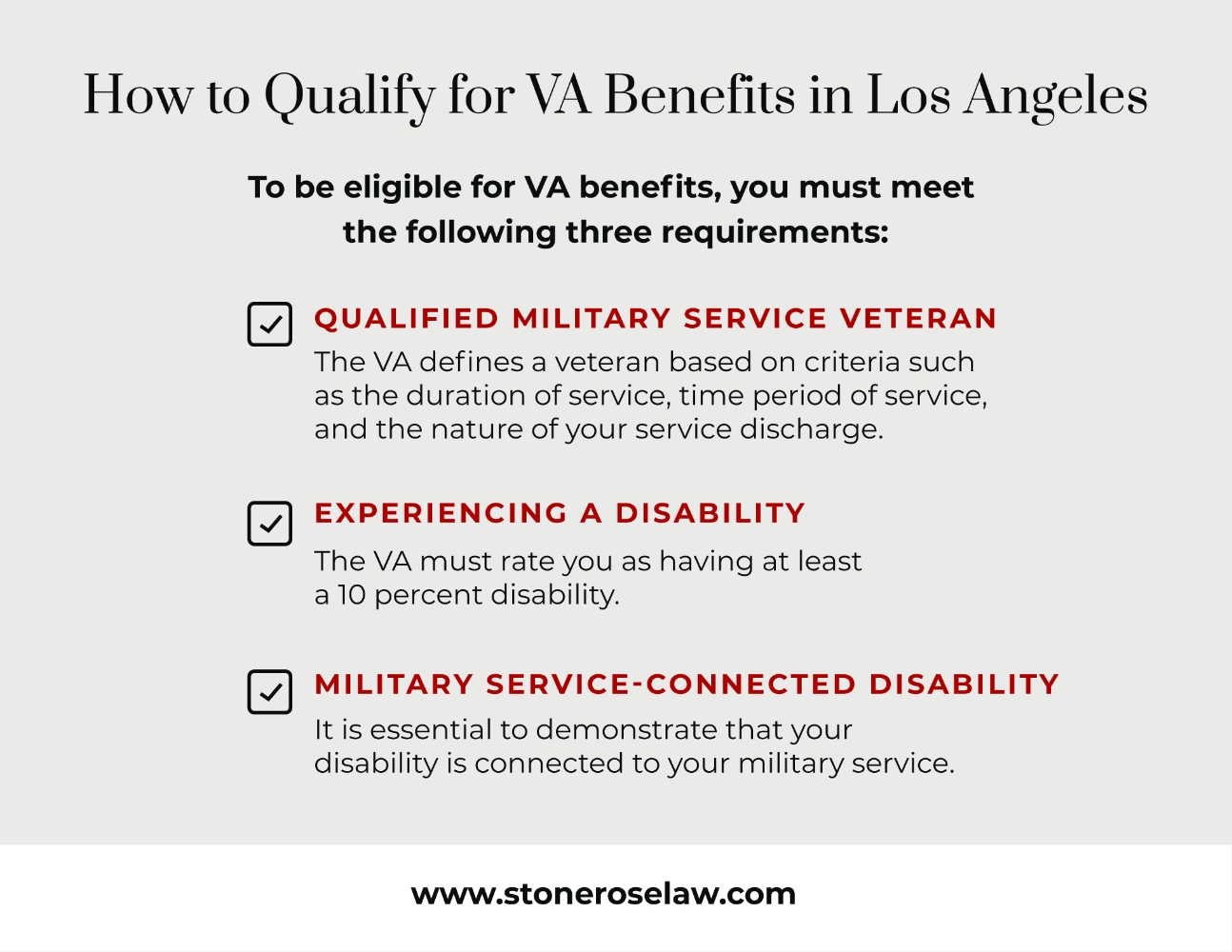 How to qualify for VA benefits in Los Angeles