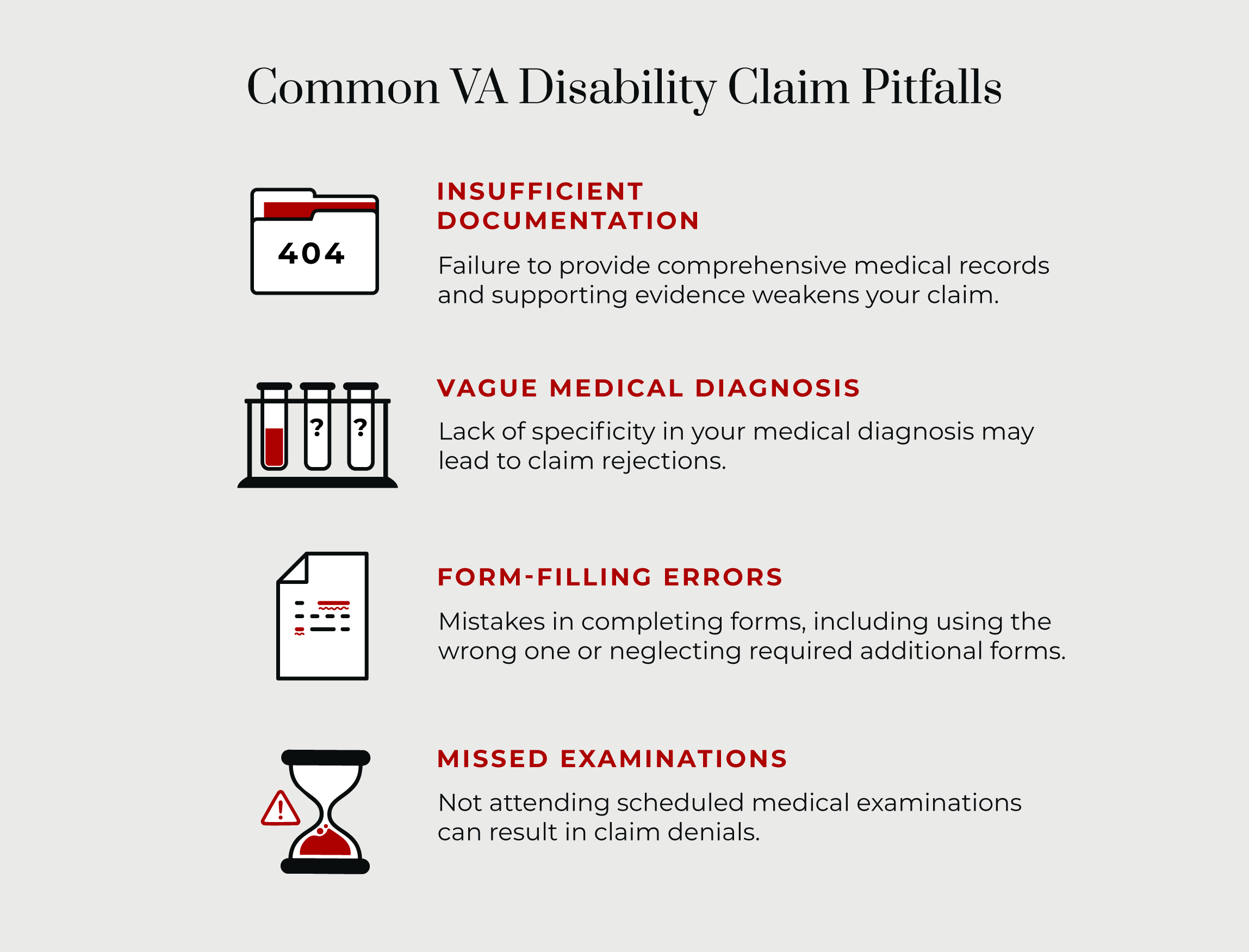 common va disability claim pitfalls