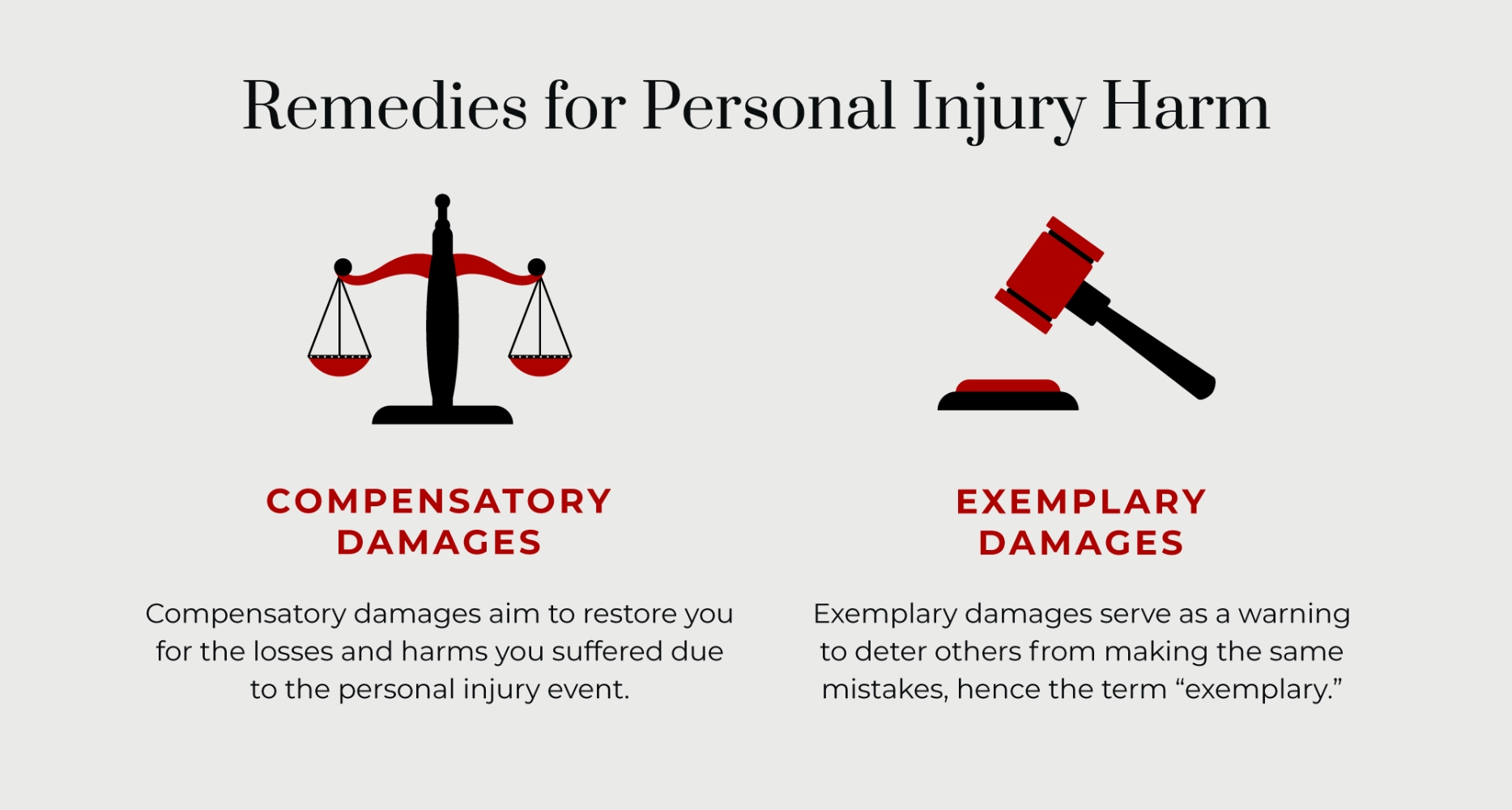 remedies for personal injury harm