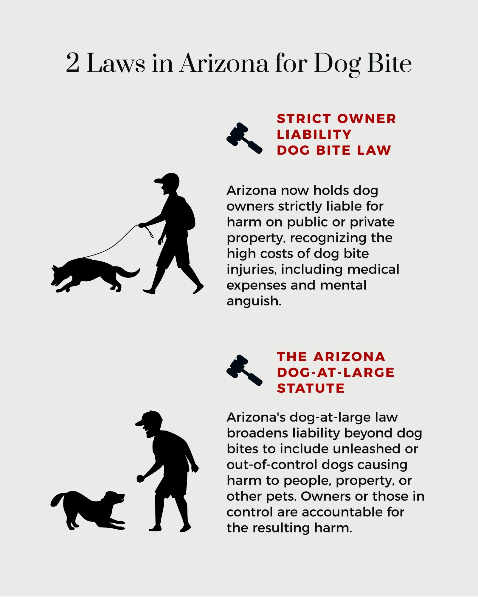 2 laws in Arizona for dog bite